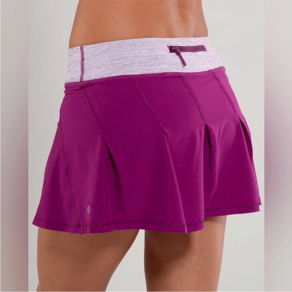 Lululemon Athletica Purple Plum Pace Rival Skirt Skort